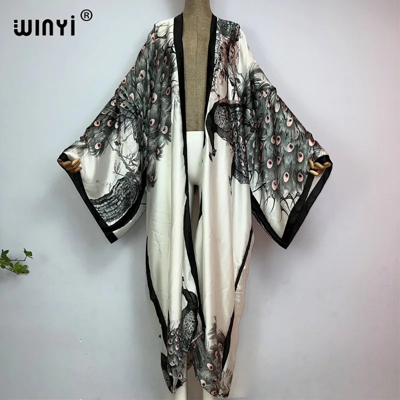 Kaftan Women Boho - WINYI Kimono Estivo Classico con Stampa