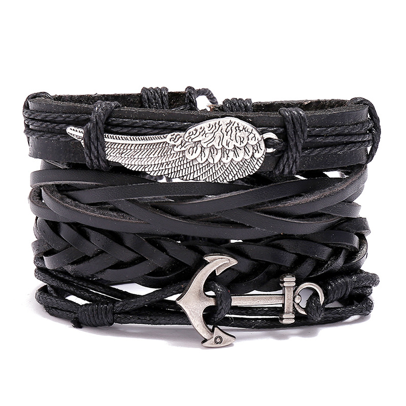 Ethnic Fashion Pk - Nuovi braccialetti di cuoio intrecciati fatti