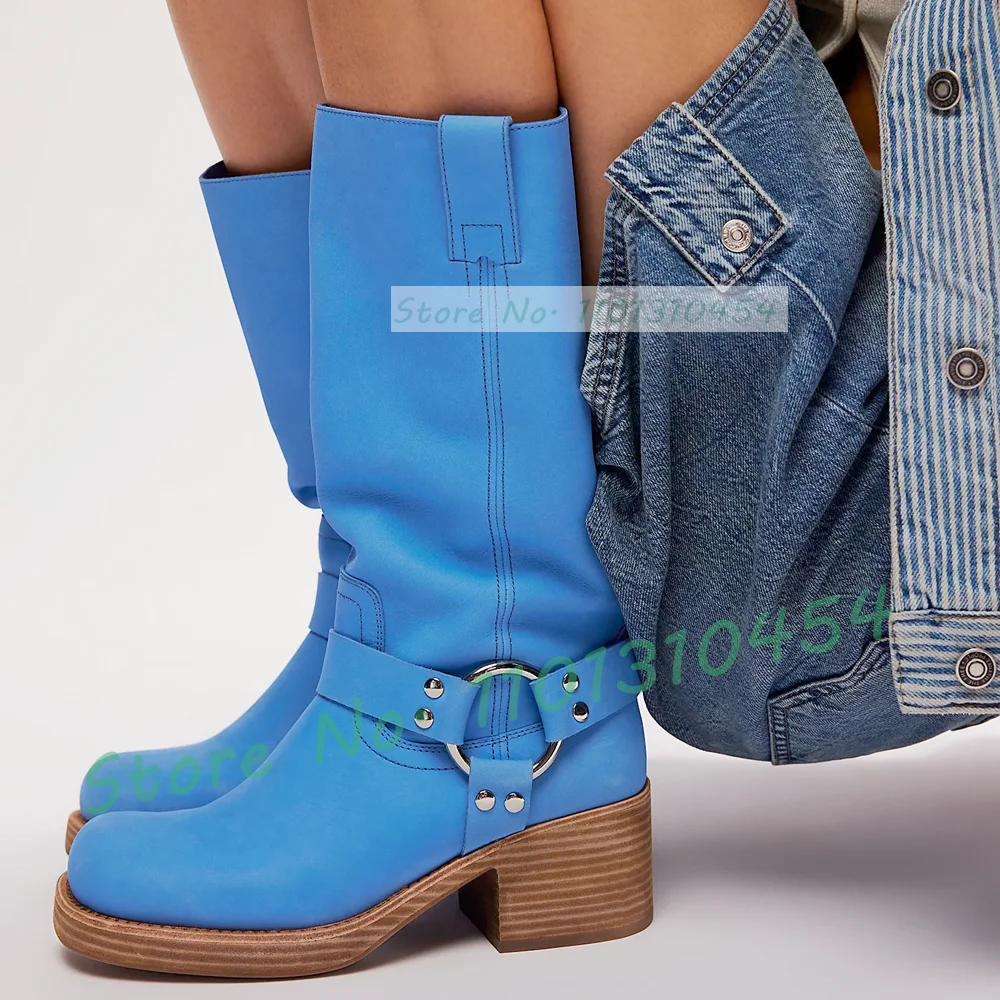 Ethnic Outfit - Harness Western stivali alti al ginocchio
