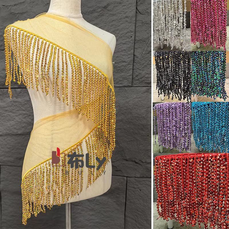 Ethnic Fashion Designer - Frangia con Perline e Paillettes da