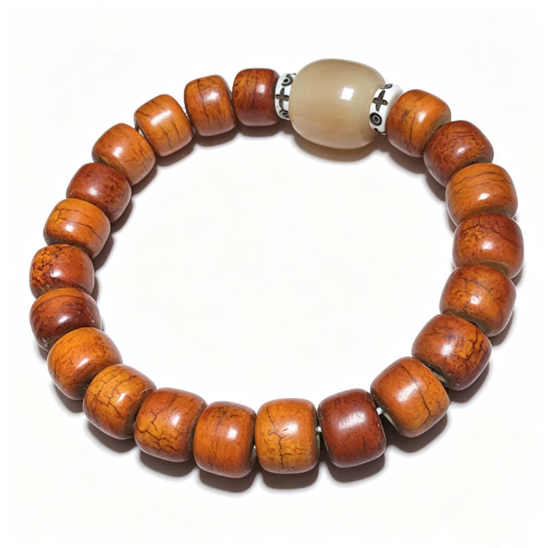 Ethnic Fashion Com - Bracciale tibetano elasticizzato vecchio colore con