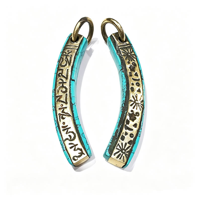 Ethnic Fashion Com - TBP125 Ciondoli Amuleto Tibetano con Sei