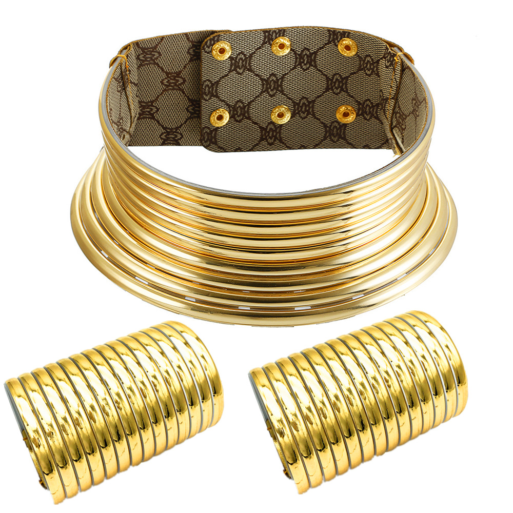 Set di Collare e Bracciale Tri - Ethnic Fashion Runway recensione e prezzo