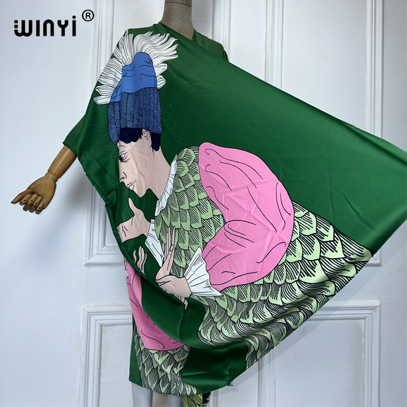 WINYI boho stampa Kimono sexy  - Kaftan Women Boho recensione e prezzo