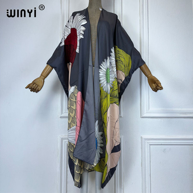WINYI boho stampa Kimono sexy  - Kaftan Women Boho recensione e prezzo
