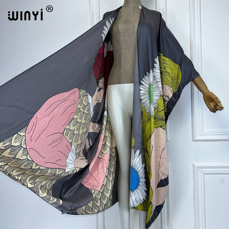 WINYI boho stampa Kimono sexy  - Kaftan Women Boho recensione e prezzo