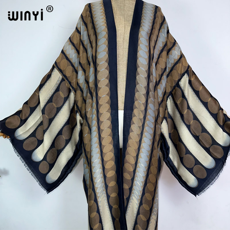 WINYI Kimono Estivo con Stampa - Kaftan Women Boho recensione e prezzo