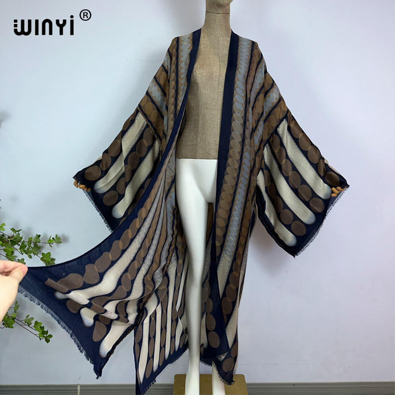 WINYI Kimono Estivo con Stampa - Kaftan Women Boho recensione e prezzo