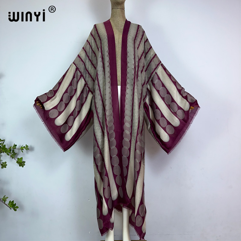 WINYI Kimono Estivo con Stampa - Kaftan Women Boho recensione e prezzo