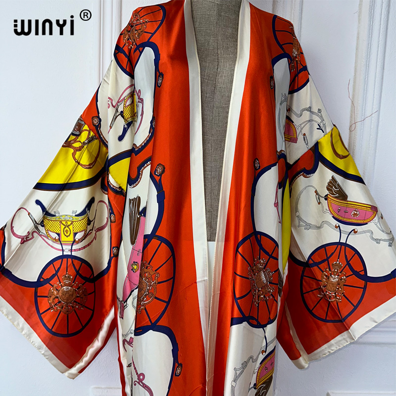 WINYI Kimono Estivo con Stampa - Kaftan Women Boho recensione e prezzo