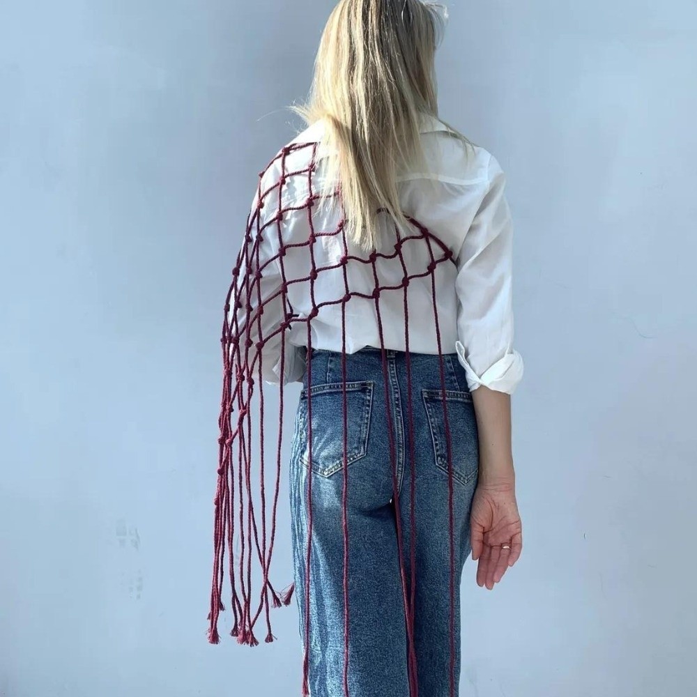 Sciarpa Bohemien con Frange a  - Ethnic Fashion Designer recensione e prezzo