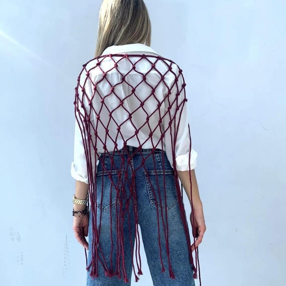Sciarpa Bohemien con Frange a  - Ethnic Fashion Designer recensione e prezzo